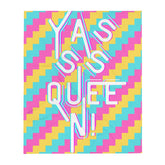 Yasss Queen Throw Blanket